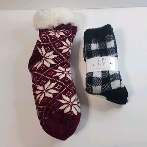 BFNY 2 Pack Cozy Holiday Socks